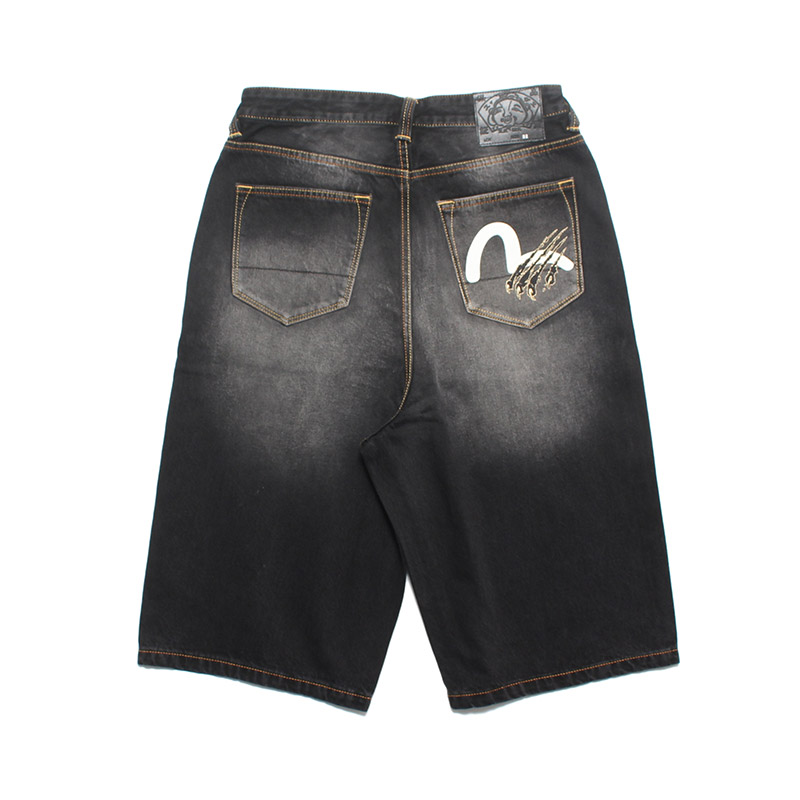SEAGULL&CLAW MARKS EMB.PKT DENIM SHORTS