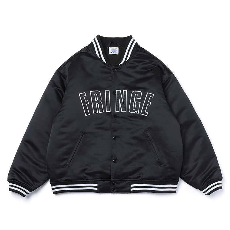 NO MERCY SATIN VARSITY JACKET