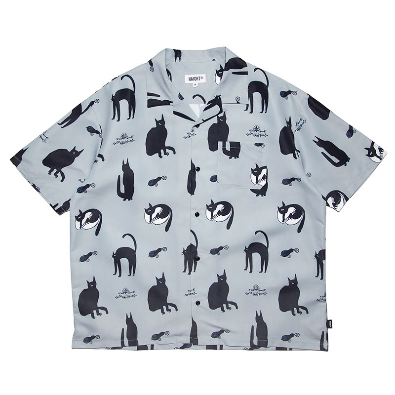 KB CATS OPEN COLLAR SHIRT