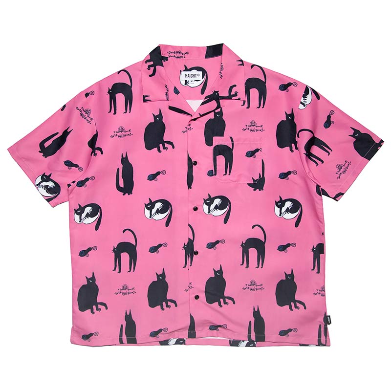KB CATS OPEN COLLAR SHIRT