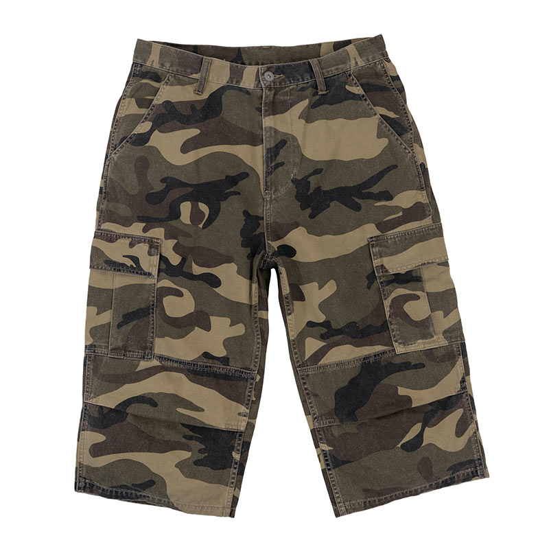 CROPPED CAMOFLAGE SHORTS