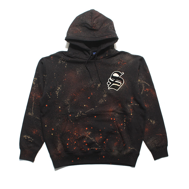 CLASSIC "S" LOGO DISCHARGE PRINT CUSTOM HOODIE