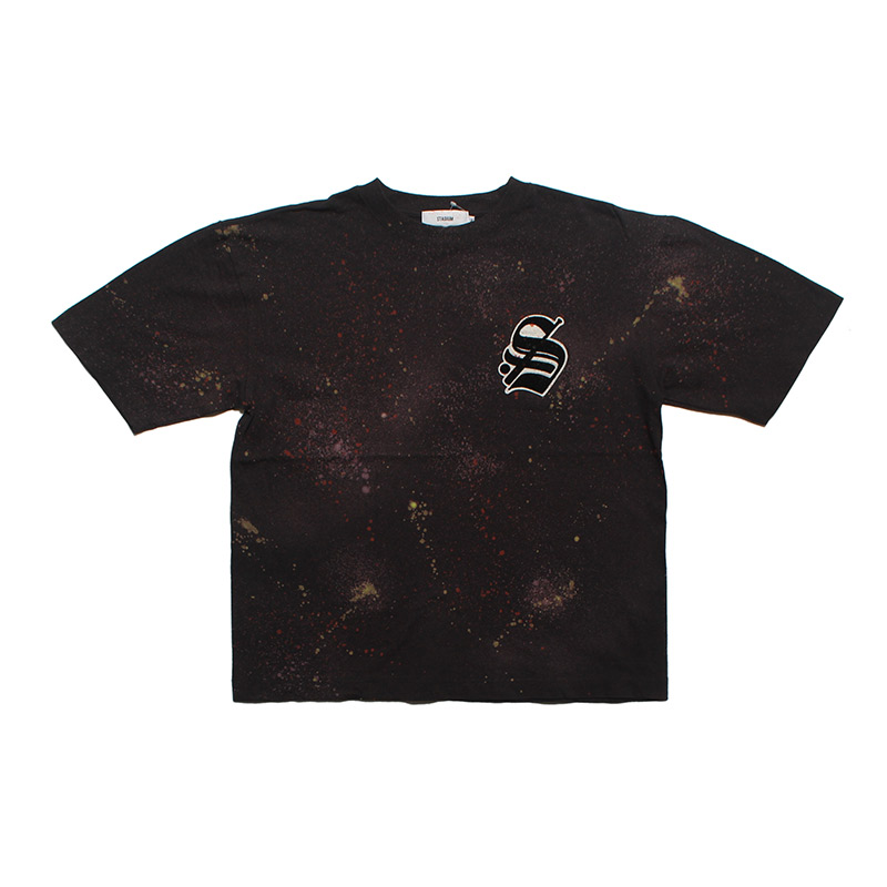 DISCHARGE PRINT CUSTOM "S" LOGO T-SHIRT