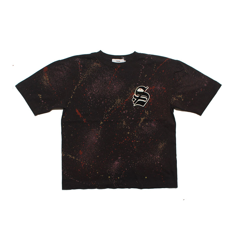 DISCHARGE PRINT CUSTOM "S" LOGO T-SHIRT