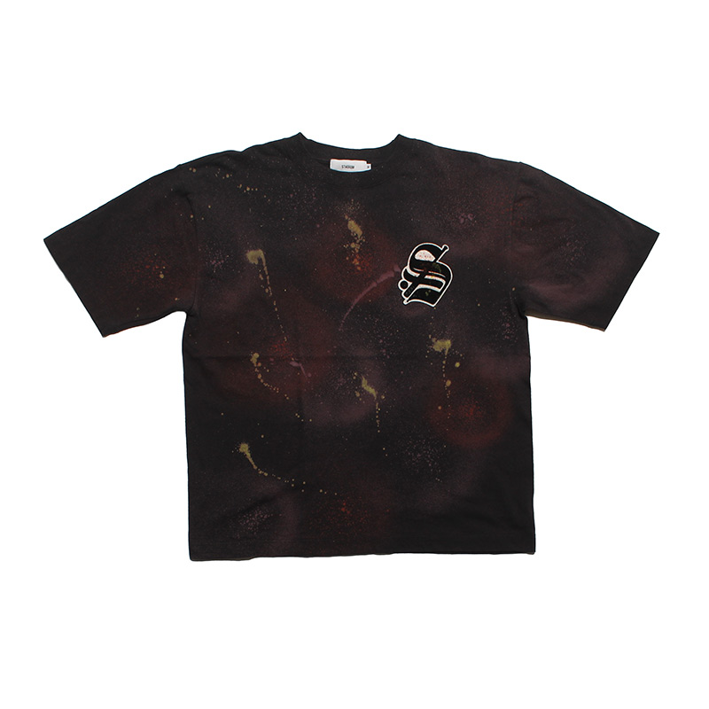 DISCHARGE PRINT CUSTOM "S" LOGO T-SHIRT