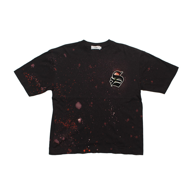 DISCHARGE PRINT CUSTOM "S" LOGO T-SHIRT