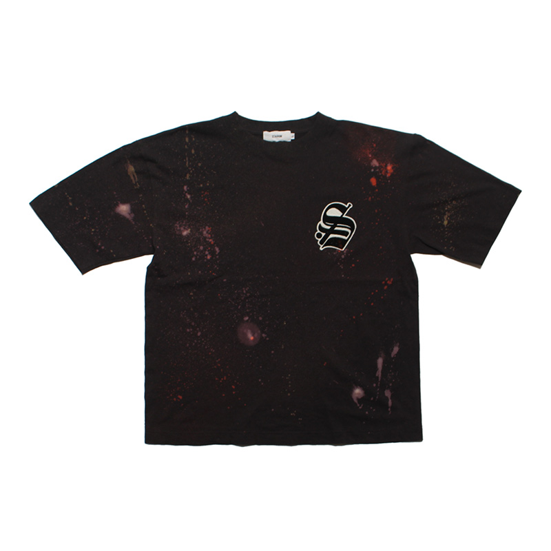 DISCHARGE PRINT CUSTOM "S" LOGO T-SHIRT