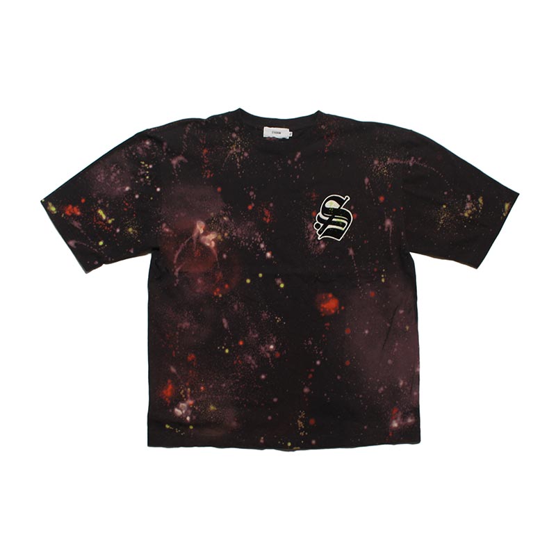 DISCHARGE PRINT CUSTOM "S" LOGO T-SHIRT