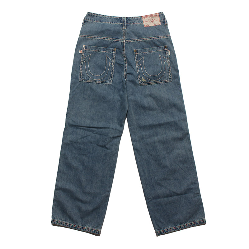 SURVIVAL DAMAGED DENIM PANTS